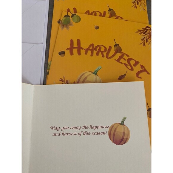 Thanksgiving Cards invitations with Envelopes 4 Designs with stickers new 48pcs - Picture 8 of 11